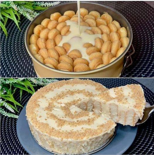 Torta de Limão com Biscoitos Champagne