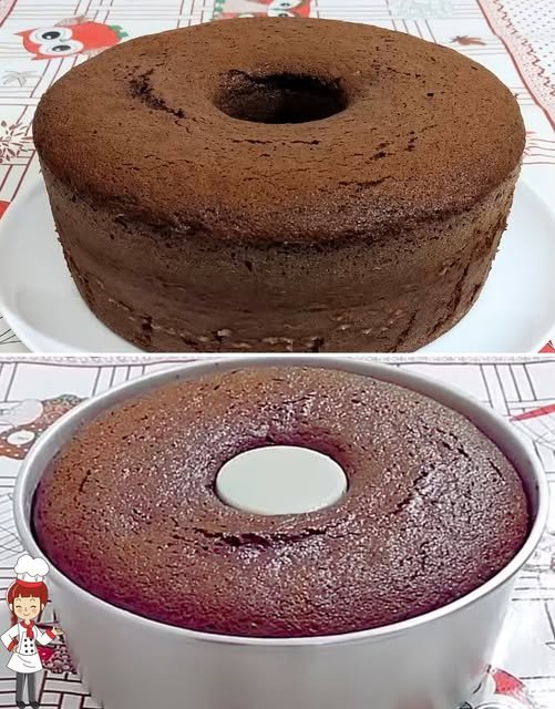 Bolo de Chocolate sem Ovo e sem Leite