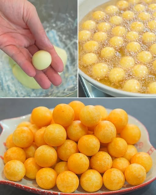 Bolinhas de Queijo Crocantes