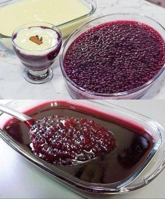 Sagu de Vinho com Creme