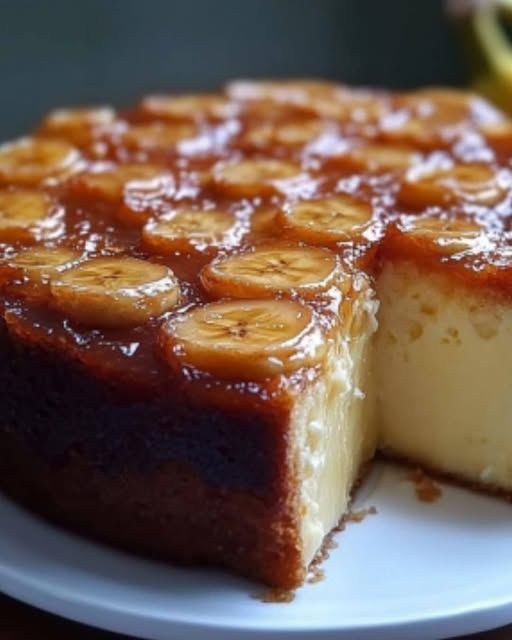 Bolo Caramelizado de Banana