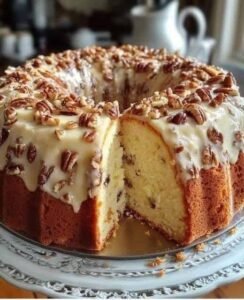 Bolo de Manteiga e Nozes