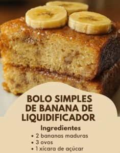 Bolo Simples de Banana