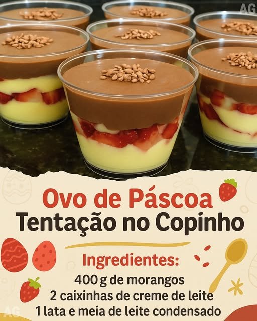 Ovo de Páscoa Tentação no Copinho