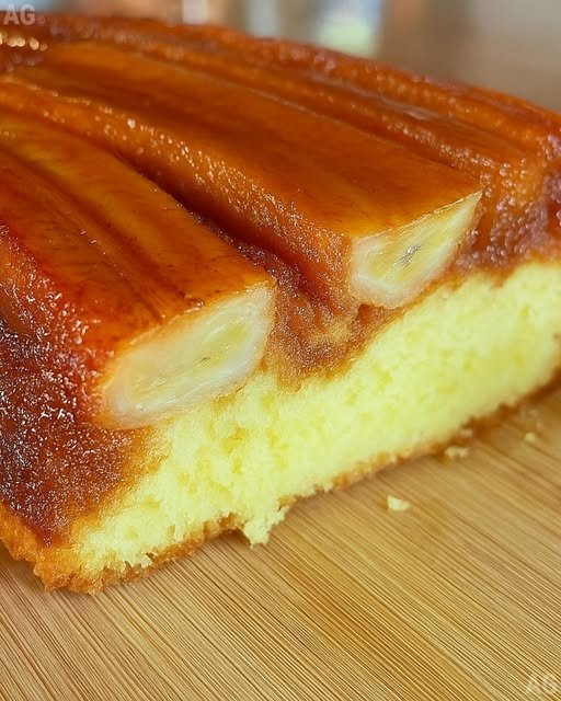 Bolo de Banana Caramelizada