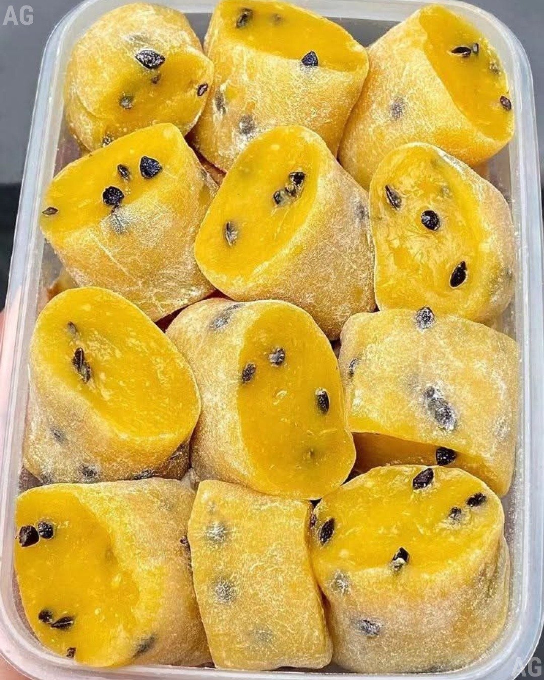 Doce Gelado de Maracujá com Sementes